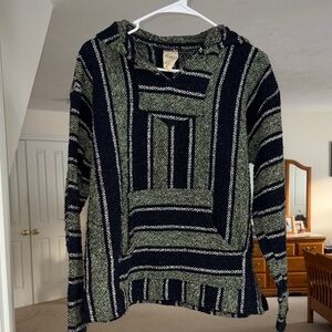 Franks textiles  Striped Hooded Knit Top